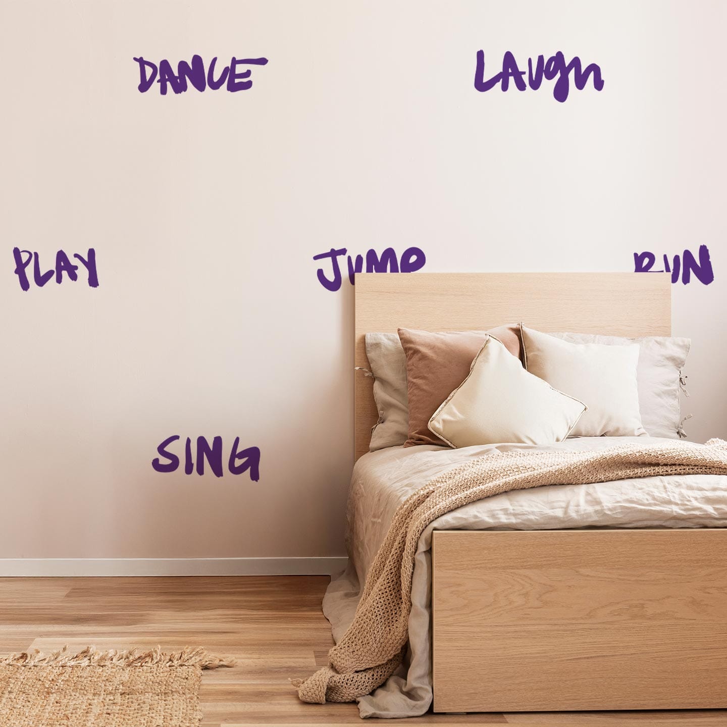 Move Typography Wall Decals Decals Ginger Hamilton Purple 