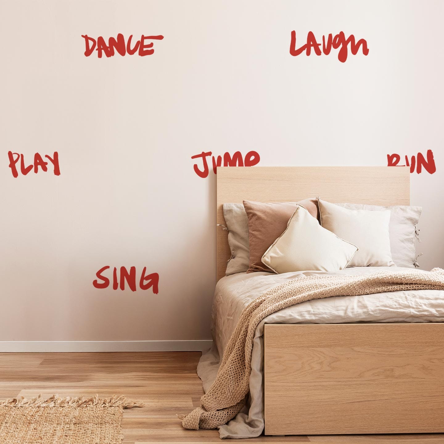 Move Typography Wall Decals Decals Ginger Hamilton Red 