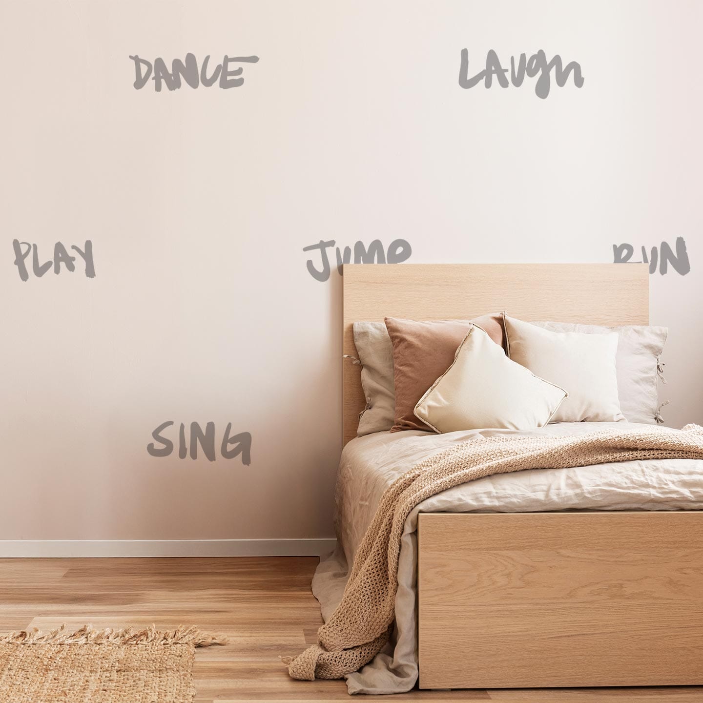 Move Typography Wall Decals Decals Ginger Hamilton Silver (Metallic) 