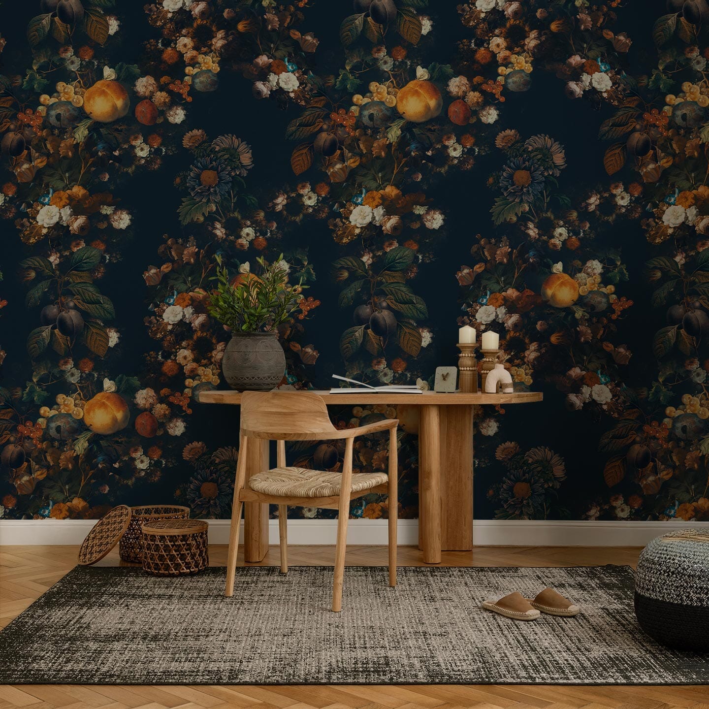 Noir Garden Wallpaper Wallpaper Urbanwalls 