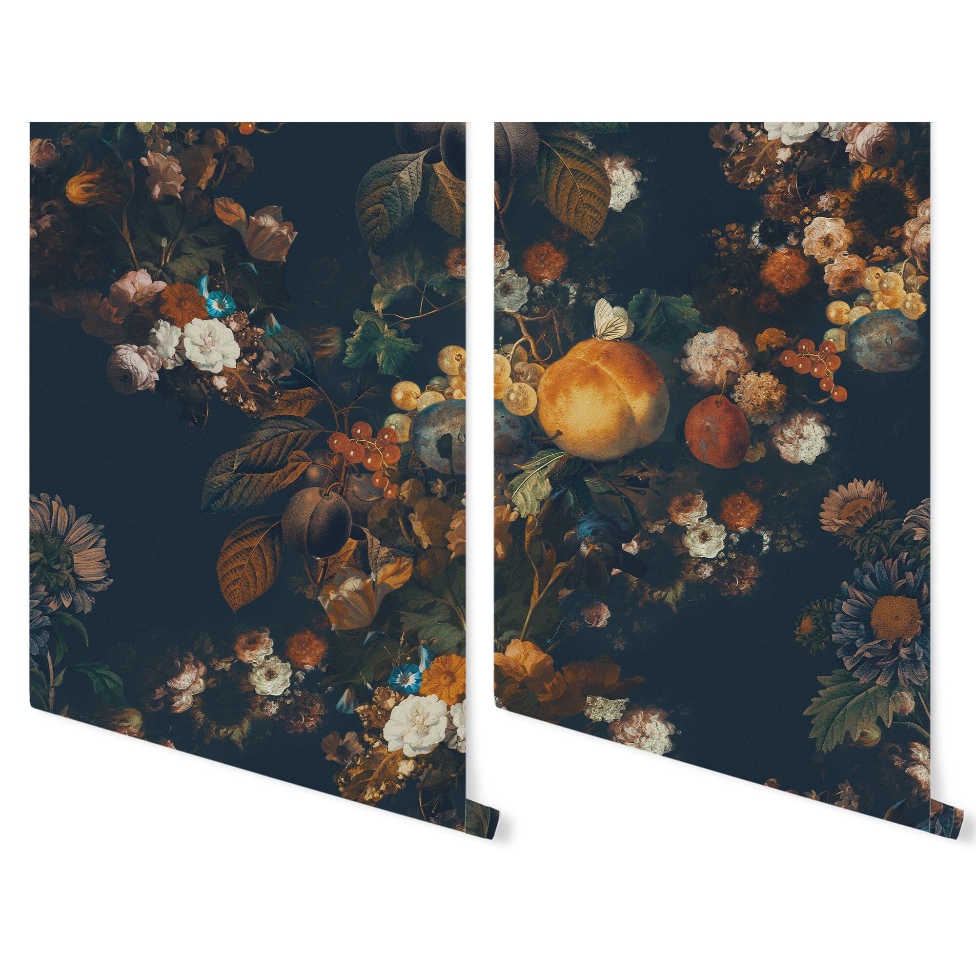 Noir Garden Wallpaper Wallpaper Urbanwalls Peel & Stick 4 FEET Dark Blue