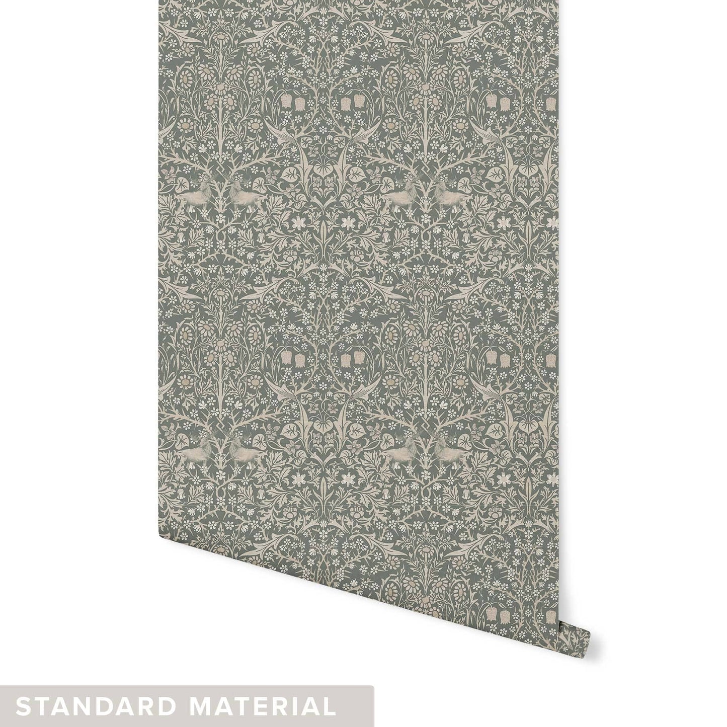 Northern Expedition Wallpaper Wallpaper Mia Parres Standard Wall Mineral Green DOUBLE ROLL : 46" X 4 FEET