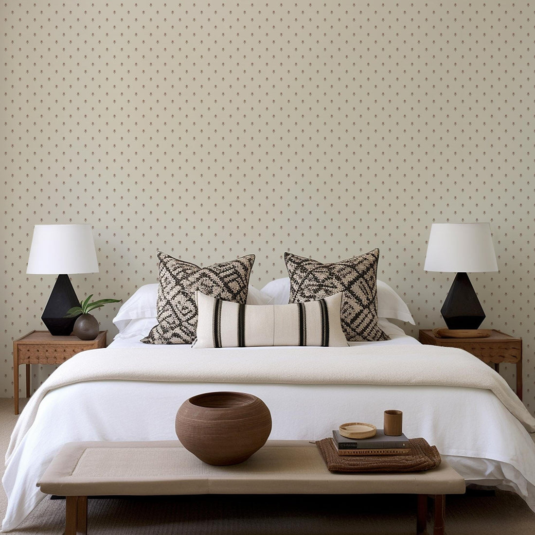 Organic Mini Bloom Wallpaper Wallpaper Michelle Agnelo 