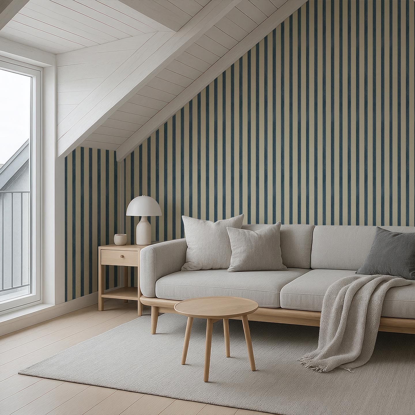 Painted Stripe Wallpaper Wallpaper Coley Arnold 