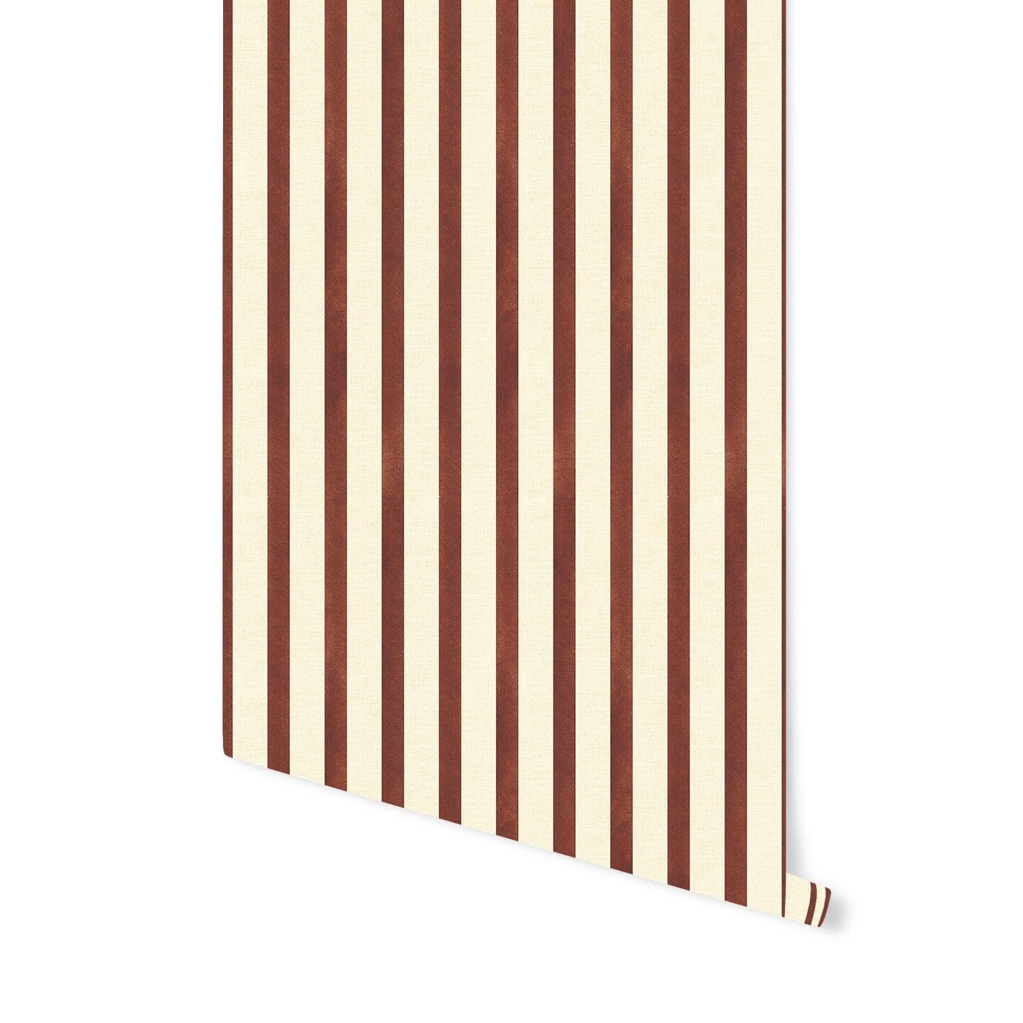 Painted Stripe Wallpaper Wallpaper Coley Arnold Peel & Stick 4 FEET Cranberry