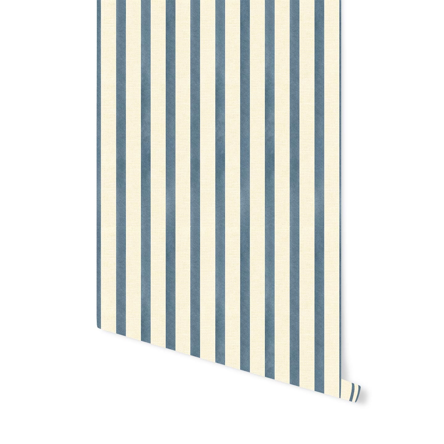 Painted Stripe Wallpaper Wallpaper Coley Arnold Peel & Stick 4 FEET Slate Blue