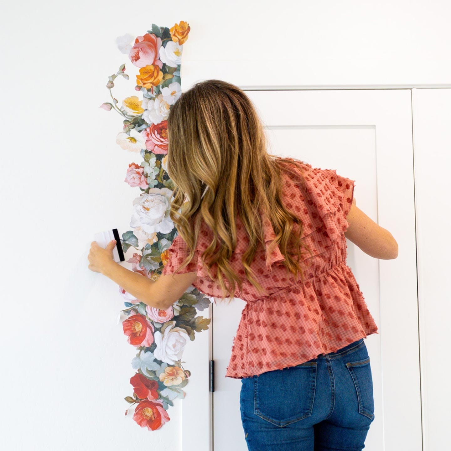 Pastel Floral Garland Wall Decals Decals Urbanwalls 