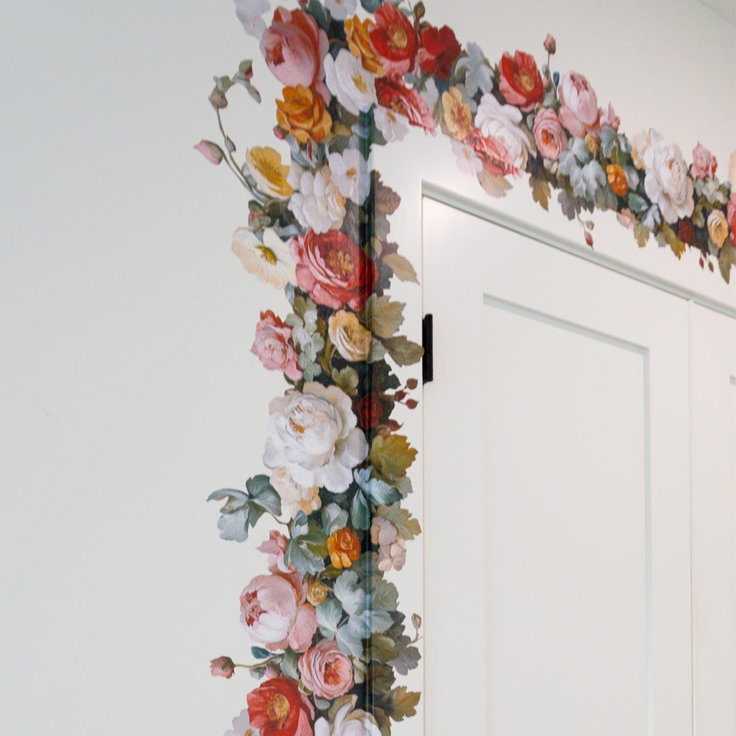 Pastel Floral Garland Wall Decals Decals Urbanwalls 