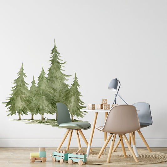 Pine Tree Forest Wall Decal Decals Urbanwalls 