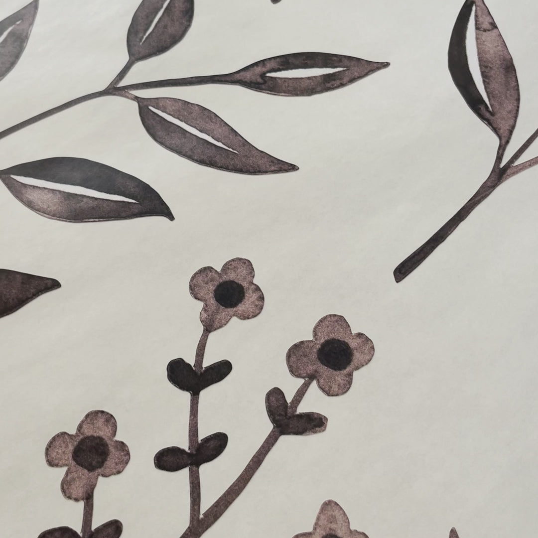 Load video: Inked Florals Wall Decals