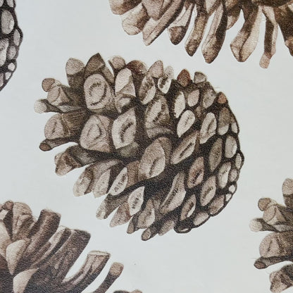 Watercolor Pinecone Wall Decals