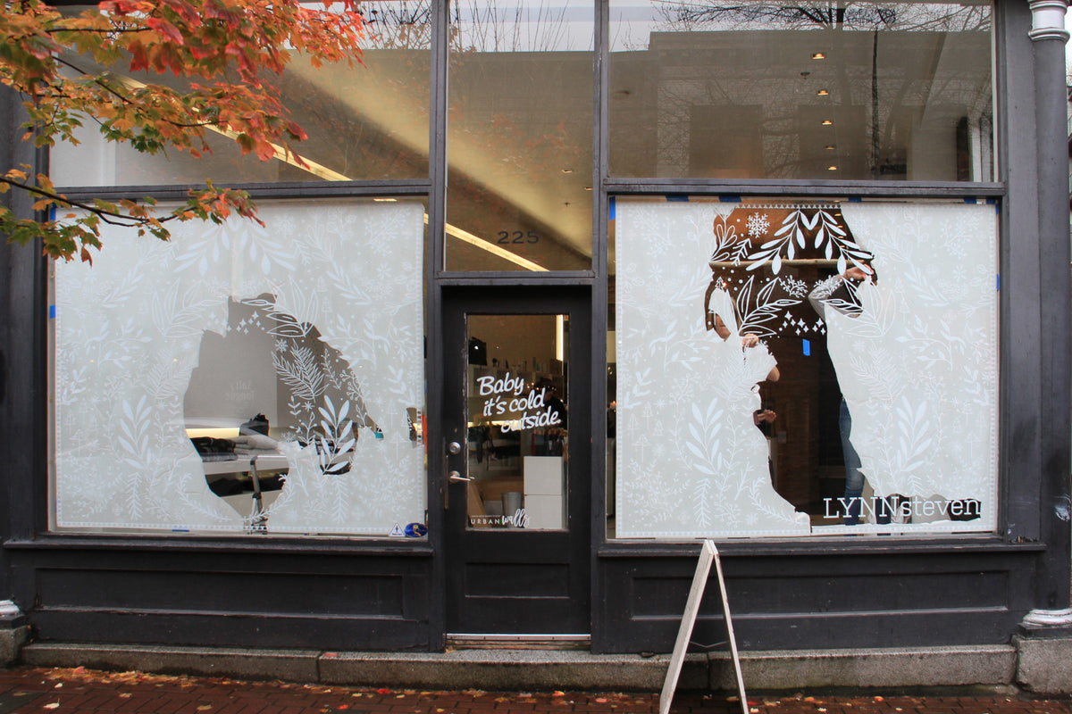 Making A Storefront Seasonal Storefront Makeover - Urbanwalls Business – Urbanwalls Canada
