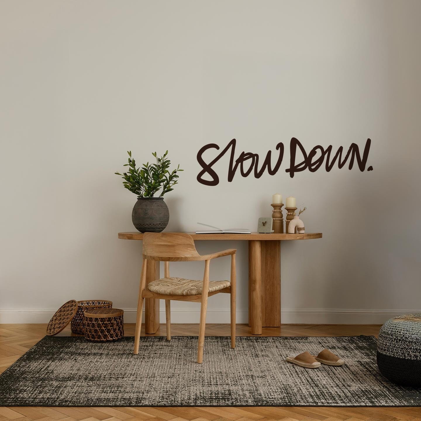 Slow Down Wall Decal Decals Ginger Hamilton Brown 
