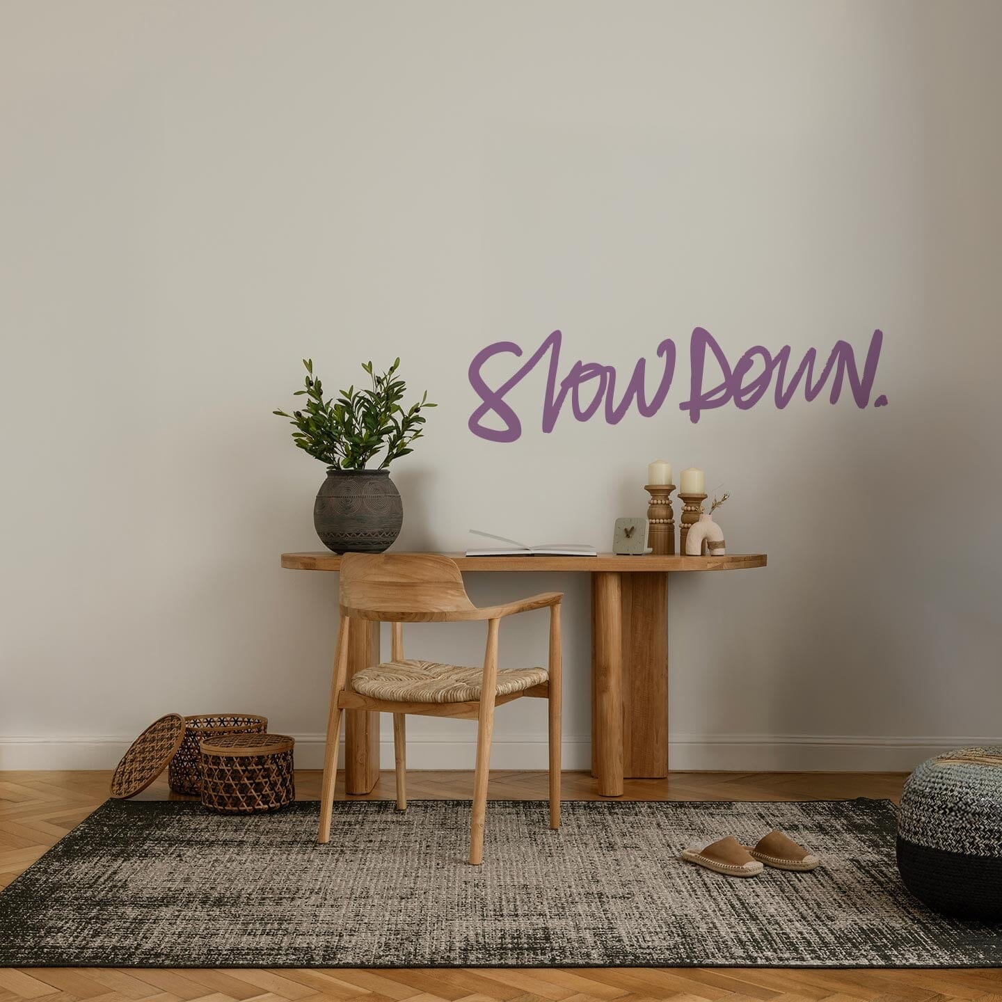Slow Down Wall Decal Decals Ginger Hamilton Lilac 