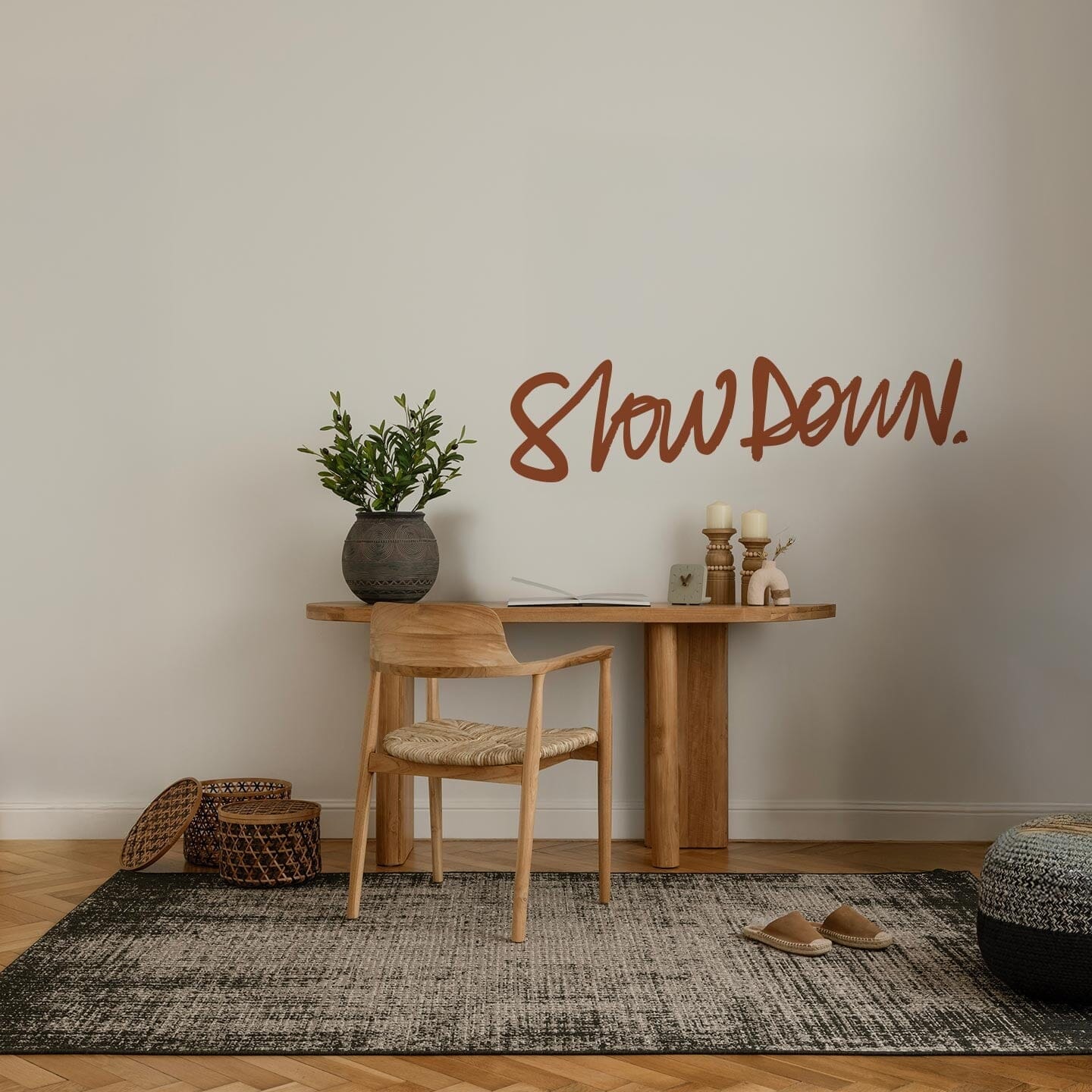 Slow Down Wall Decal Decals Ginger Hamilton Nut Brown 