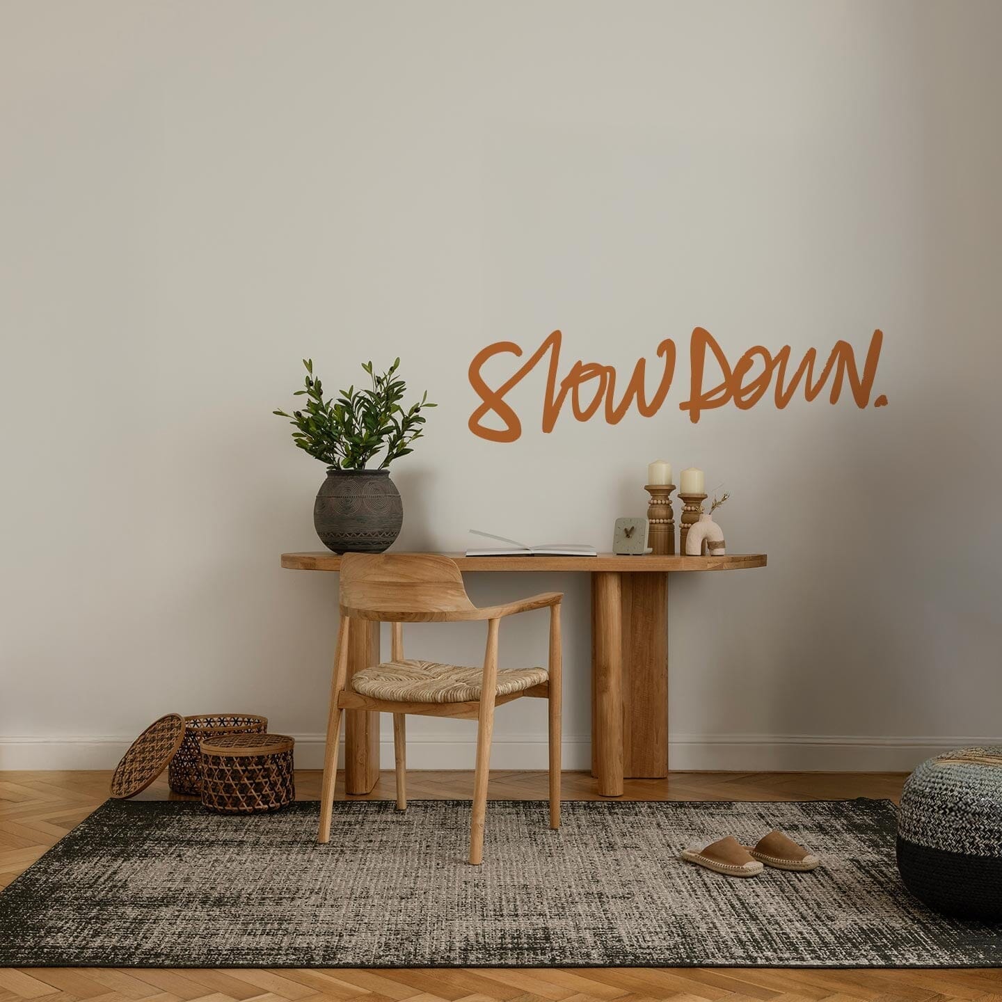 Slow Down Wall Decal Decals Ginger Hamilton Orange 