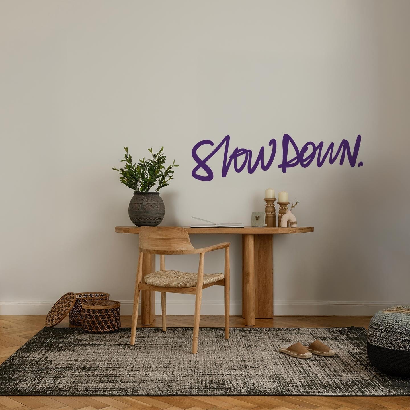 Slow Down Wall Decal Decals Ginger Hamilton Purple 