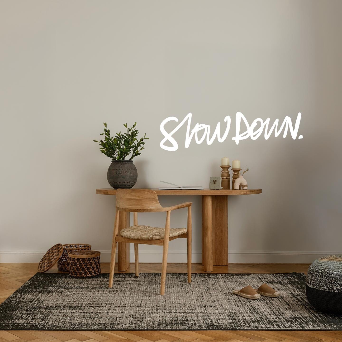 Slow Down Wall Decal Decals Ginger Hamilton White 