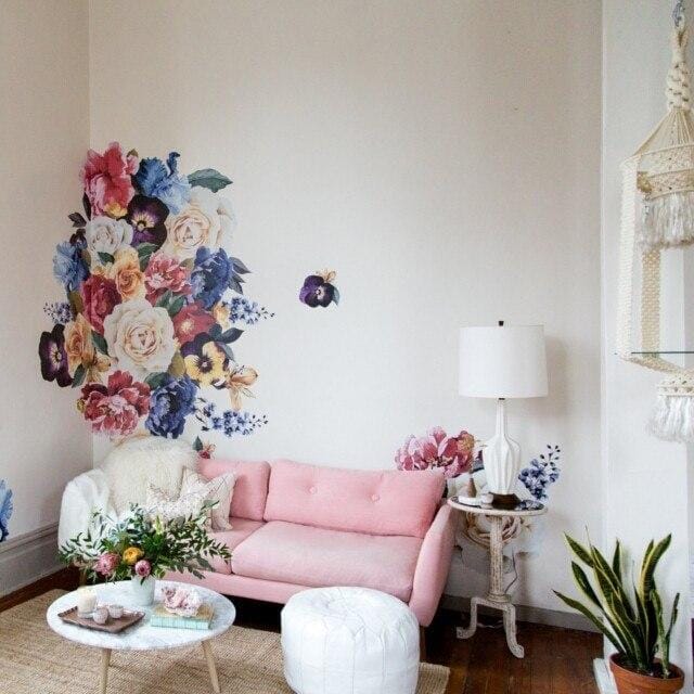 Vintage Floral Wall Decals Decals Urbanwalls 