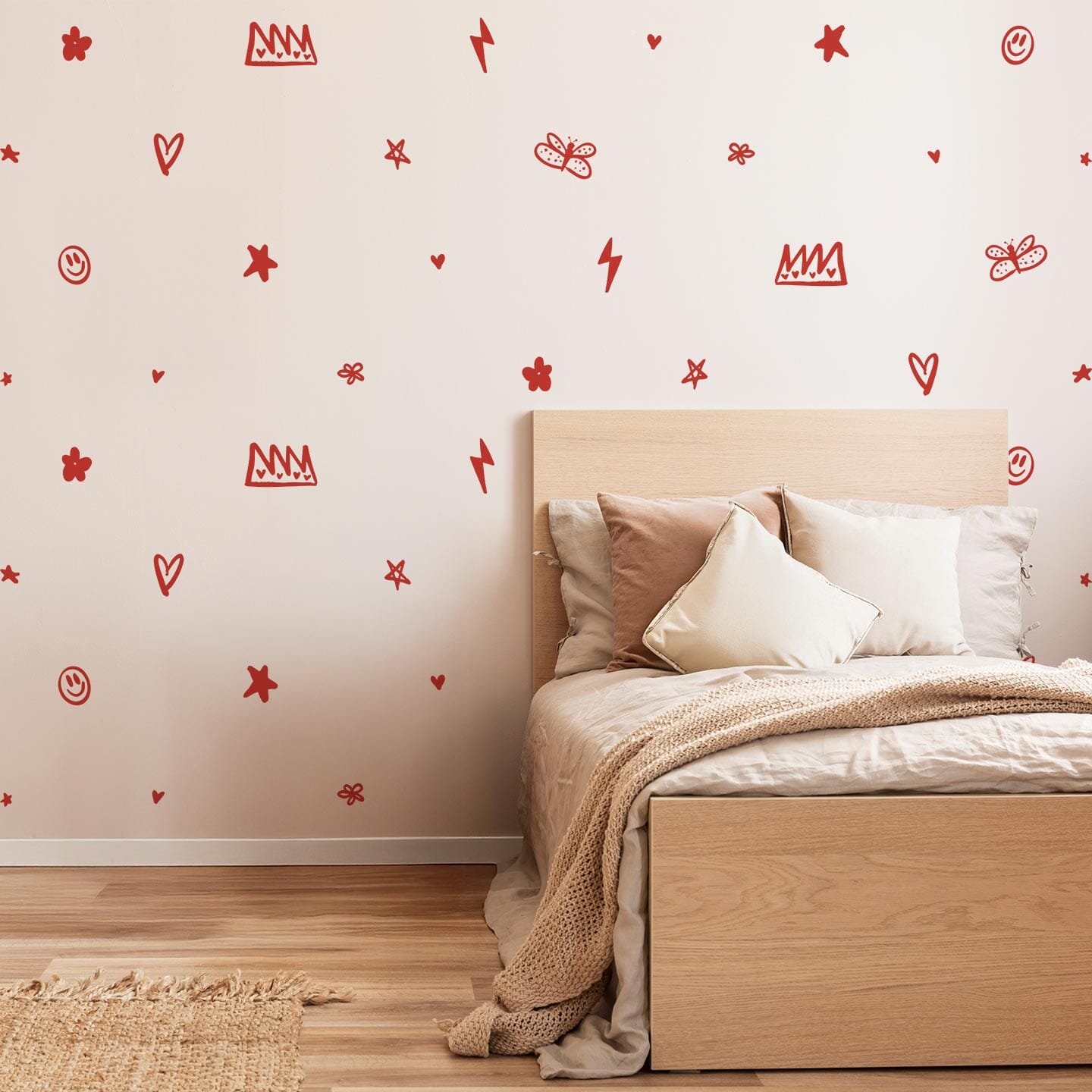 Wild Bloom Wall Decals Decals Ginger Hamilton Red 