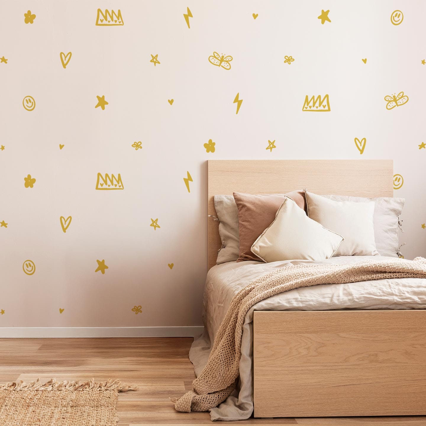 Wild Bloom Wall Decals Decals Ginger Hamilton Signal Yellow 