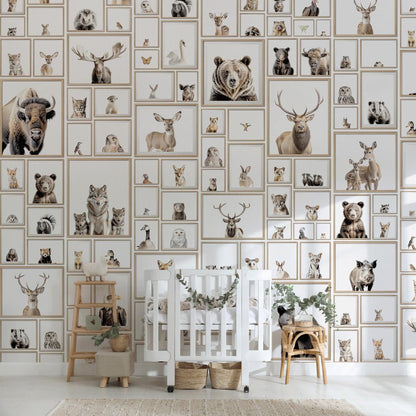 Woodland Animal Wallpaper Murals Urbanwalls 