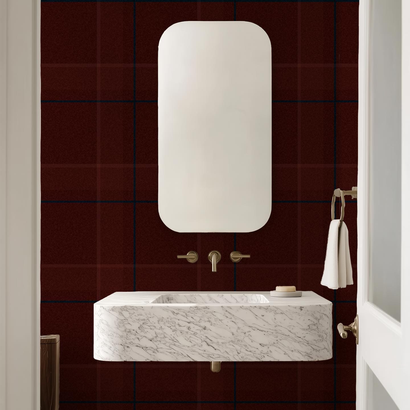 Woven Plaid Wallpaper Wallpaper Coley Arnold 