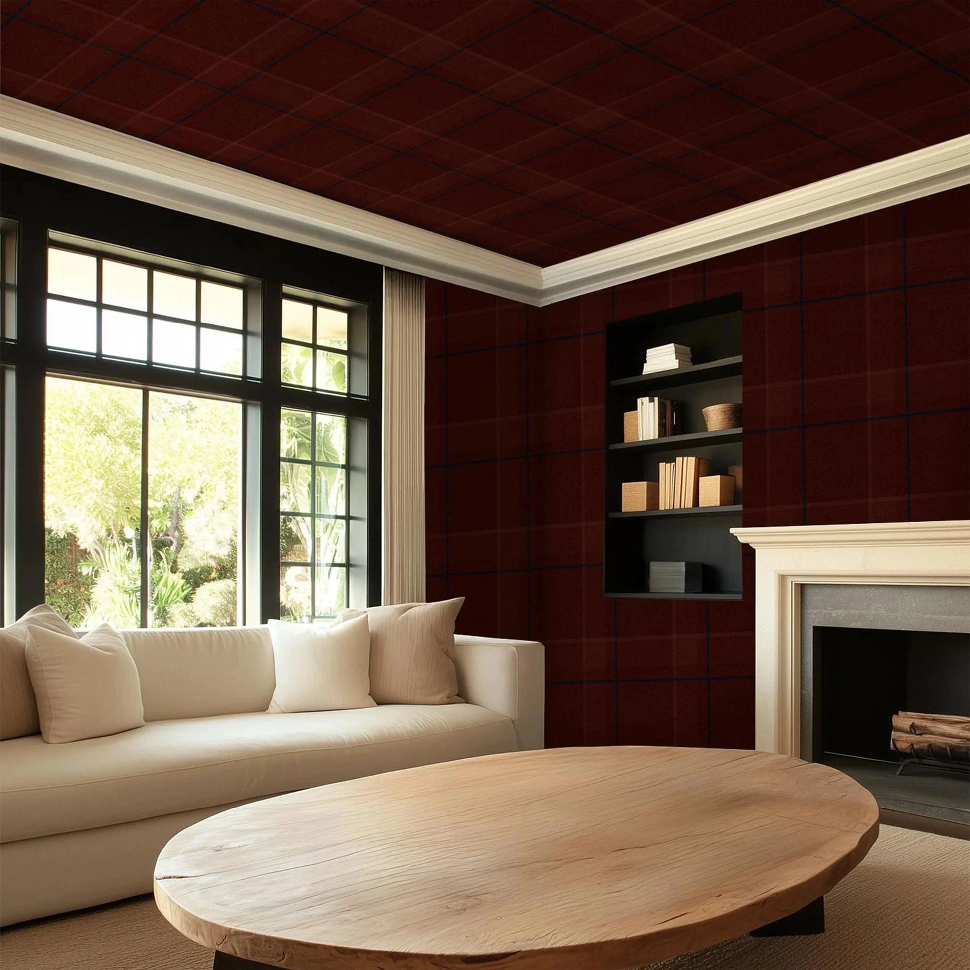 Woven Plaid Wallpaper Wallpaper Coley Arnold 