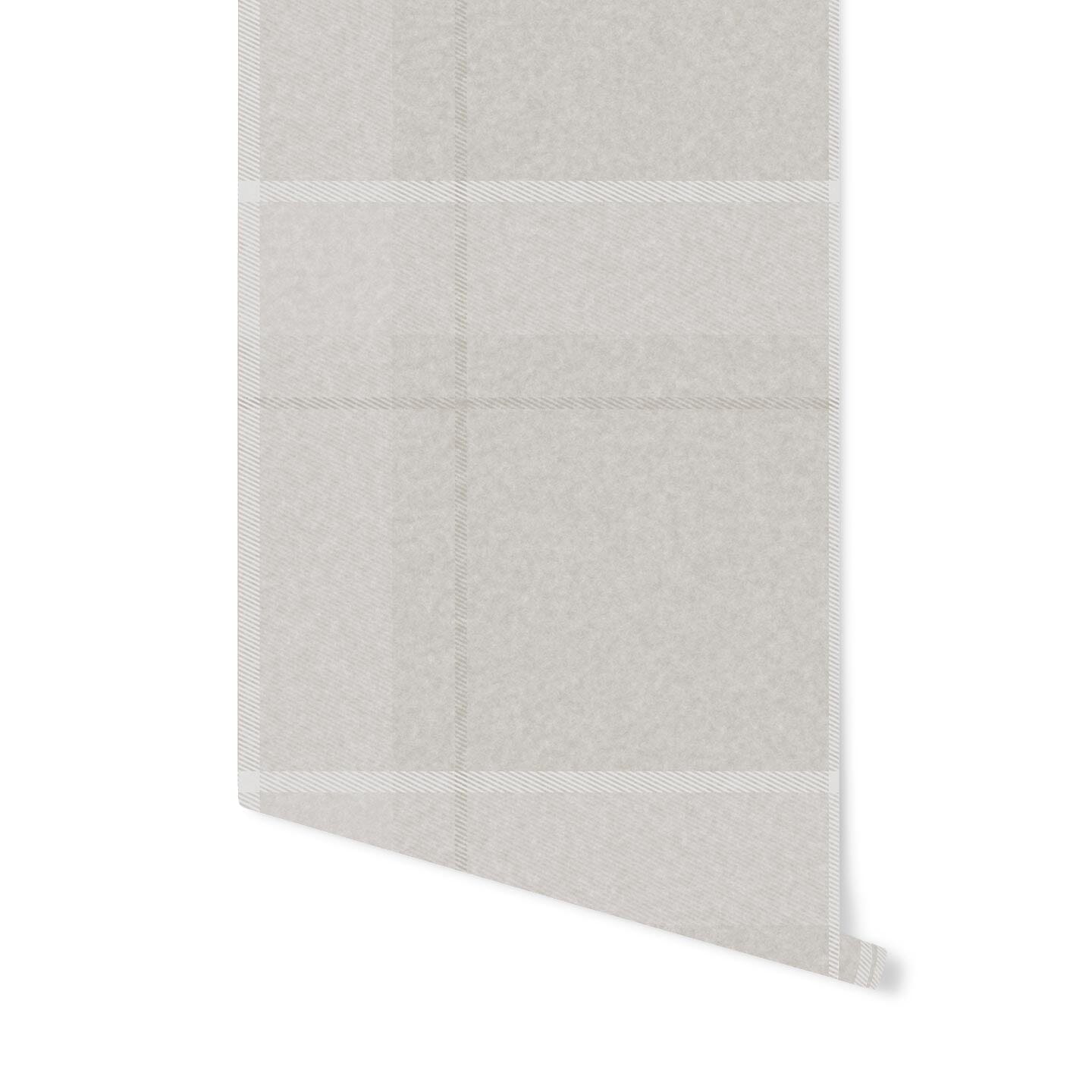 Woven Plaid Wallpaper Wallpaper Coley Arnold Peel & Stick 4 FEET Warm Linen