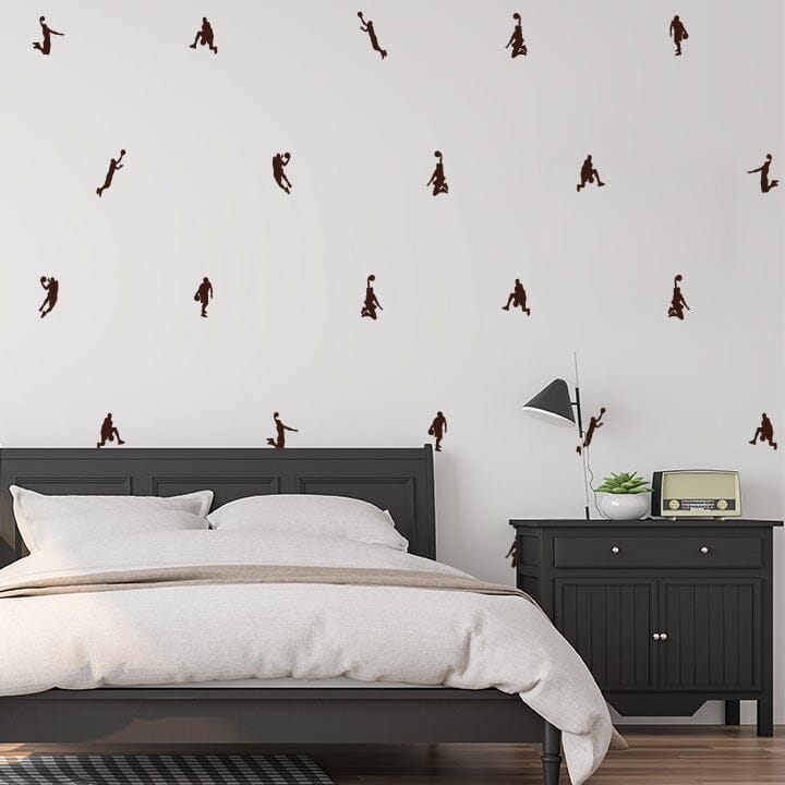 Basketball Wall Decals Decals Urbanwalls Brown 