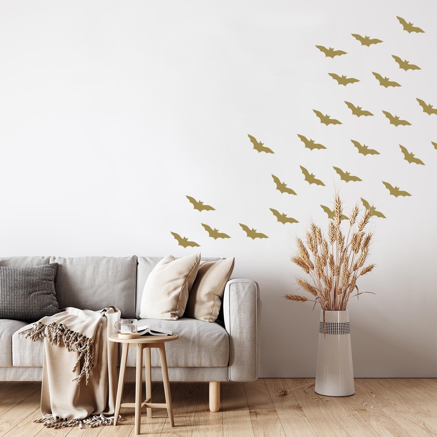 Bat Wall Decals Decals Urbanwalls Gold (Metallic) 