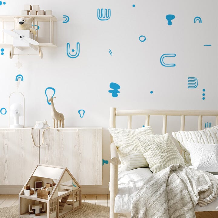 Bohemian Rhythms Wall Decals Decals Urbanwalls Blue 