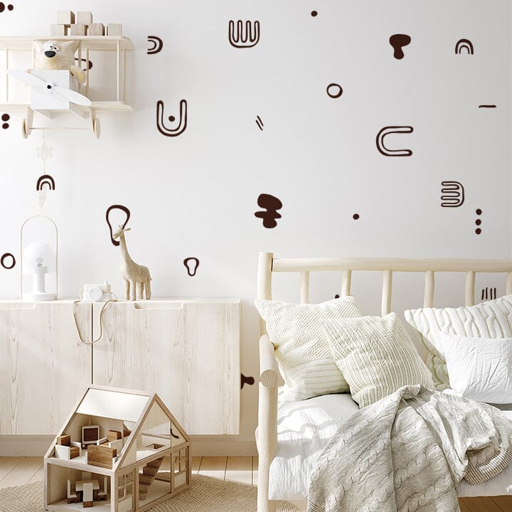 Bohemian Rhythms Wall Decals Decals Urbanwalls Brown 