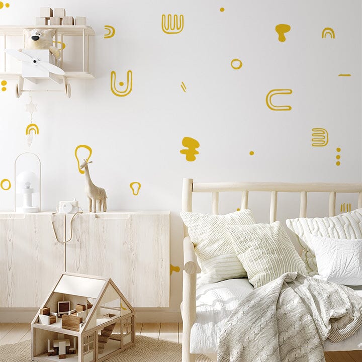 Bohemian Rhythms Wall Decals Decals Urbanwalls Signal Yellow 