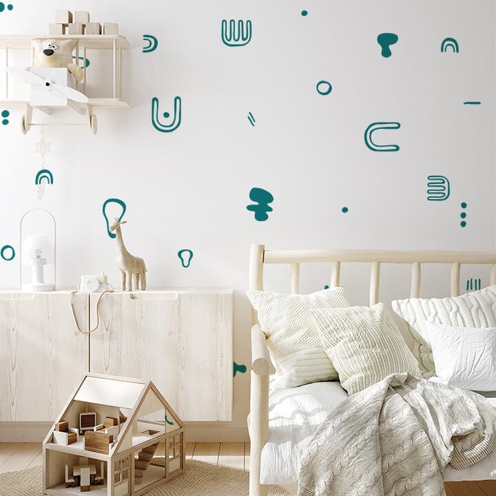 Bohemian Rhythms Wall Decals Decals Urbanwalls Turquoise 