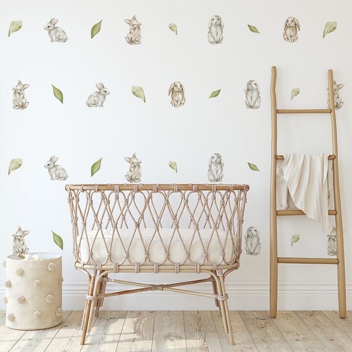 Bunny Wall Decals Decals Urbanwalls Standard Wall Without Flowers Full Order