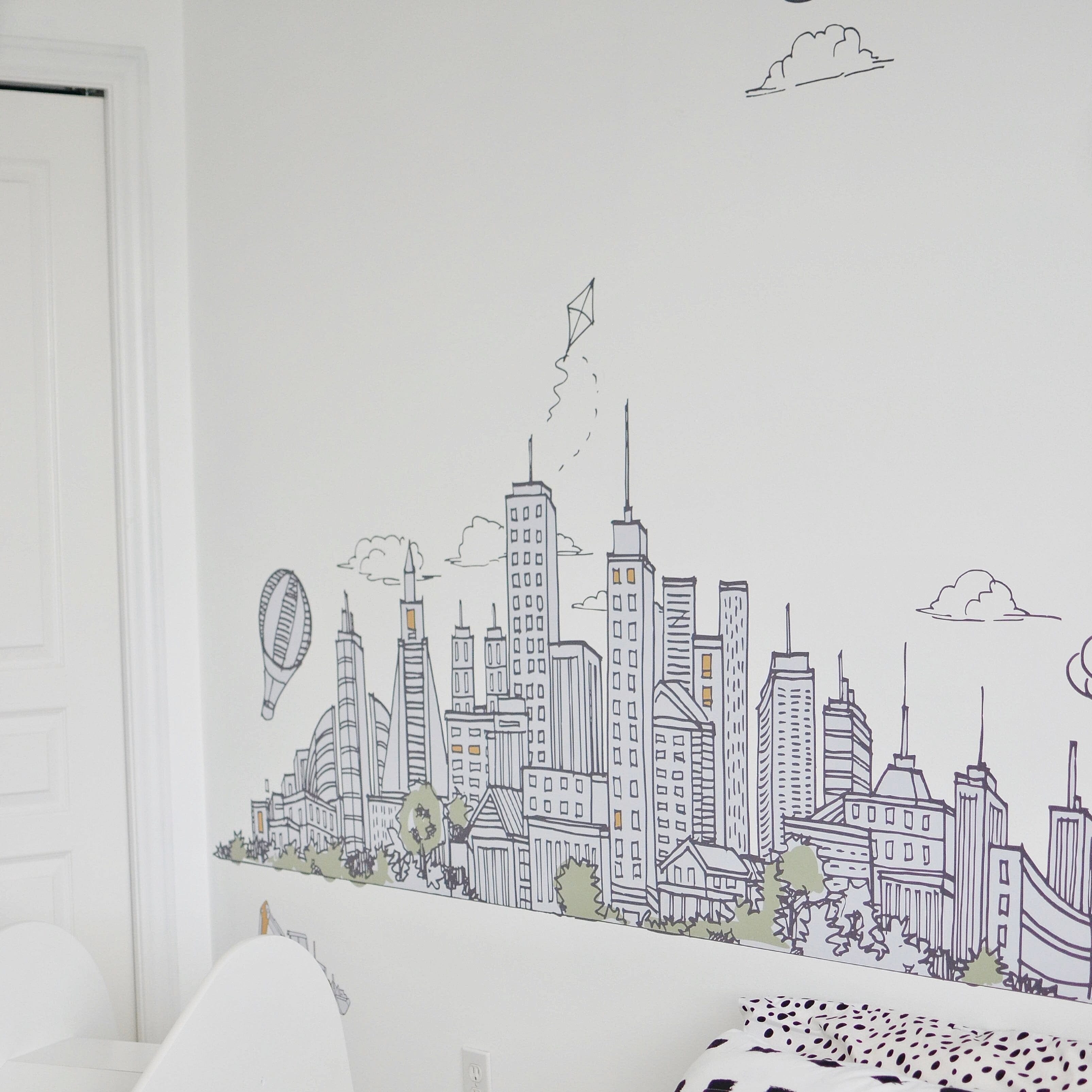 Cityscape Wall Decals Decals Urbanwalls Standard Wall Half Order 