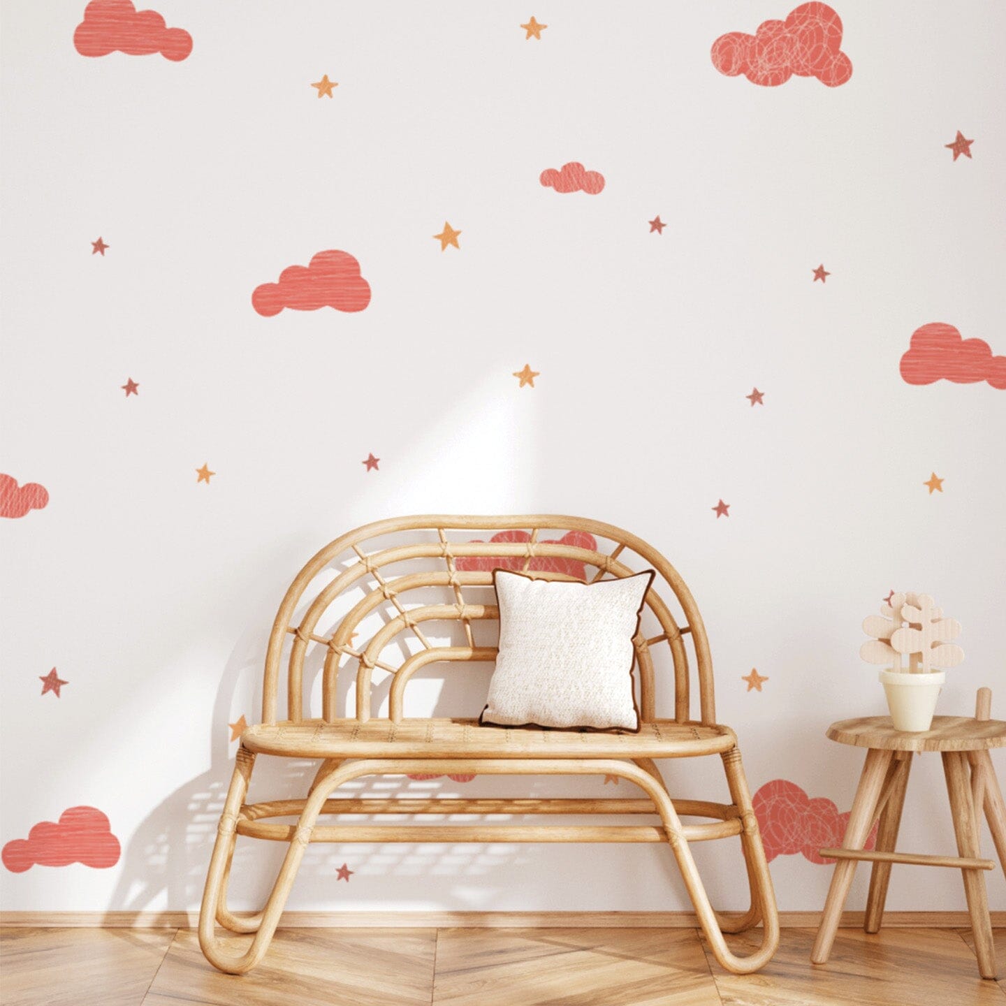 Cloud Wall Decals Decals Urbanwalls Standard Wall Full Order Coral