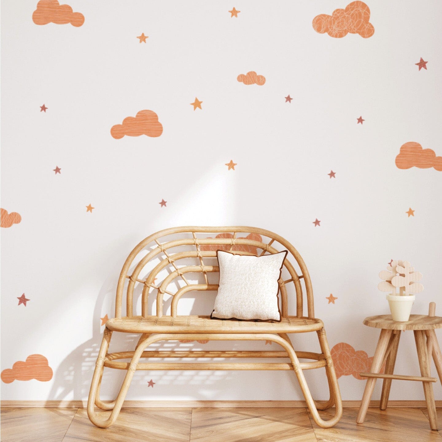 Cloud Wall Decals Decals Urbanwalls Standard Wall Full Order Orange