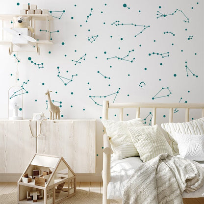 Constellation Wall Decals Decals Urbanwalls Full Order Turquoise 
