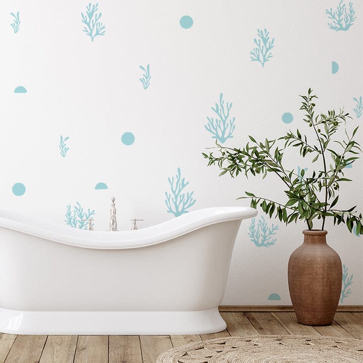 Coral Wall Decals Decals Urbanwalls Baby Blue 