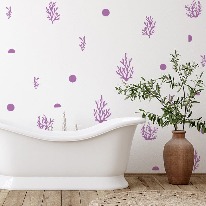 Coral Wall Decals Decals Urbanwalls Lilac 