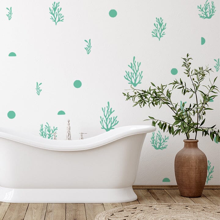 Coral Wall Decals Decals Urbanwalls Mint 