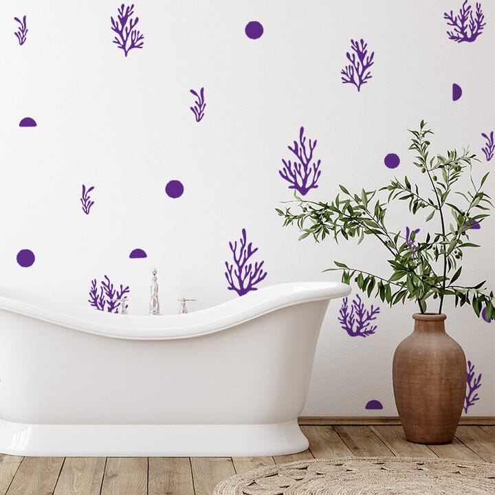 Coral Wall Decals Decals Urbanwalls Purple 