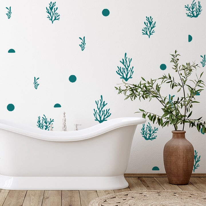Coral Wall Decals Decals Urbanwalls Turquoise 