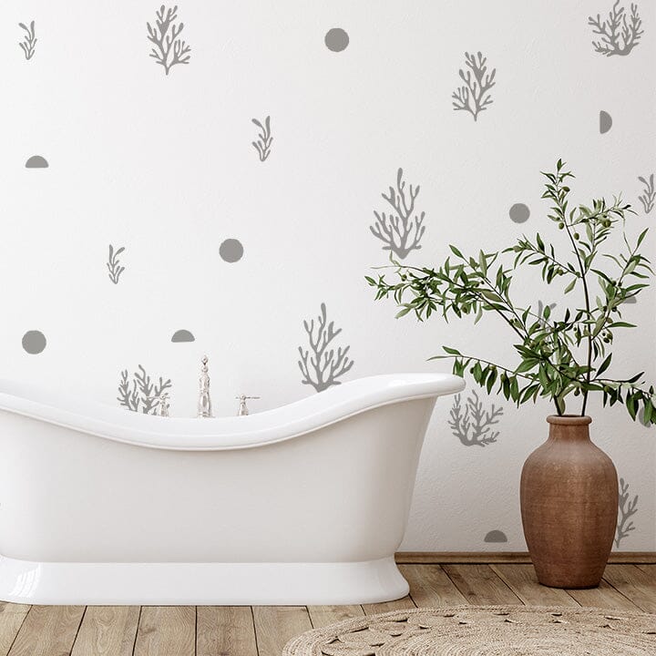 Coral Wall Decals Decals Urbanwalls Warm Grey 