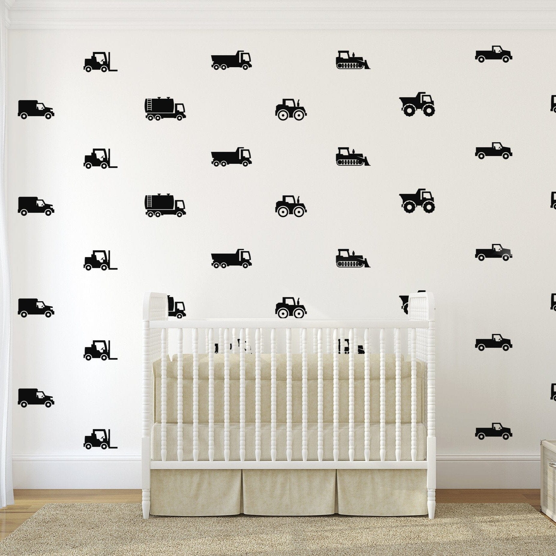 Diggers & Trucks Wall Decals Decals Urbanwalls 