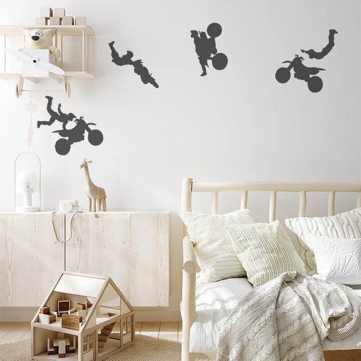 Dirt Bike Wall Decals Decals Urbanwalls Grey 