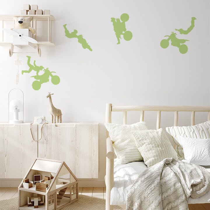 Dirt Bike Wall Decals Decals Urbanwalls Key Lime 