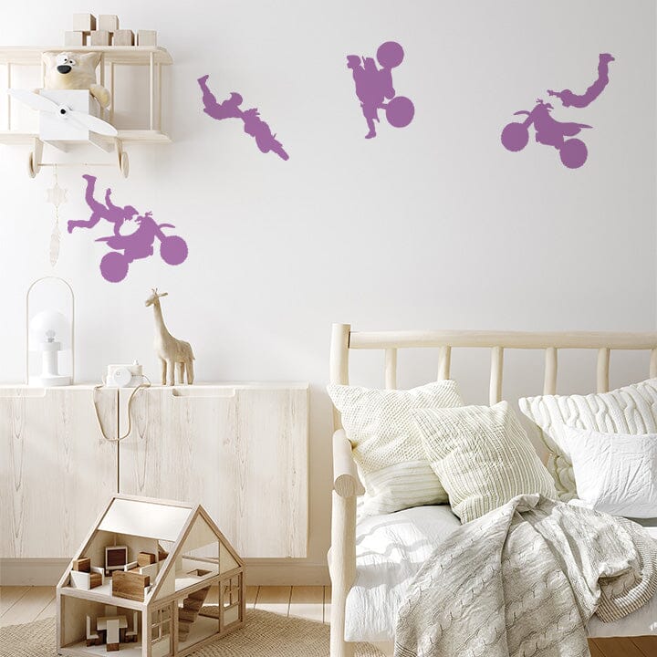 Dirt Bike Wall Decals Decals Urbanwalls Lilac 